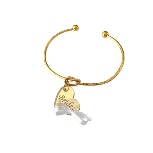 Βραχιόλι Bachelor “Bride” – Μεταλλικό με Plexiglass Καρδιά Βραχιόλι Bachelor “Bride” – Μεταλλικό με Plexiglass Καρδιά