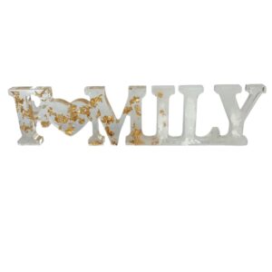 Χειροποίητο διακοσμητικό από υγρό γυαλί FAMILY