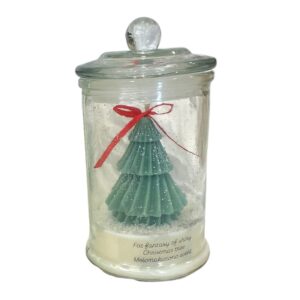 Χειροποίητο Κερί σε Βάζο με 3D Χριστουγεννιάτικο Δέντρο