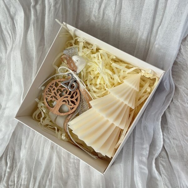 Χειροποίητο Κερί Δέντρο & Γούρι 2026σε Συσκευασία Δώρου Χειροποίητο Κερί Δέντρο & Γούρι 2026 σε Συσκευασία Δώρου