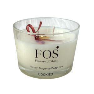 Χειροποίητο Φυτικό Κερί Cookies με Μεταλλικό Γούρι 26