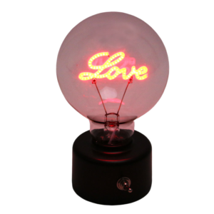 Φωτιστικό Λάμπα Love – Λειτουργεί με Μπαταρία – 14x8cm