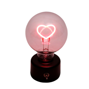 Φωτιστικό Λάμπα Καρδιά – Λειτουργεί με Μπαταρία – 14x8cm