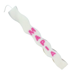 Χειροποίητη Αρωματική Λαμπάδα με Όνομα