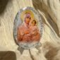 Χειροποίητη Εικόνα Παναγία Ιεροσολυμίτισσα από Υγρό Γυαλί